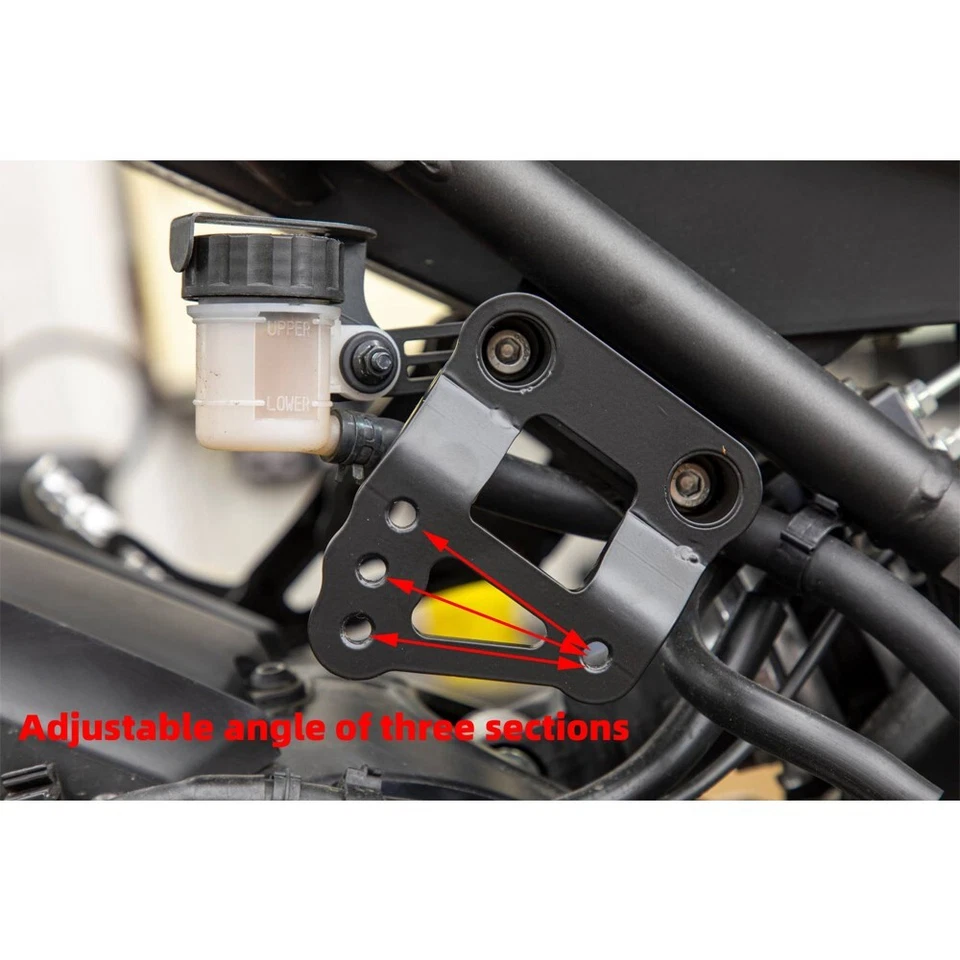 PARA YAMAHA MT-09 FZ-09 XSR900 2014-2021 reposapiés de pasajeros reubicación clavija de pie Foto 3 de 4