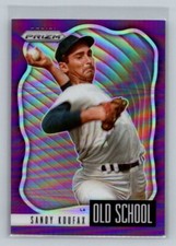 2021 Panini Prizm #OS-7 Sandy Koufax Old School Purple