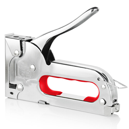 Staple Gun Stainless Steel Metal 100 Staples Stapler 6.35/7.95mm Work