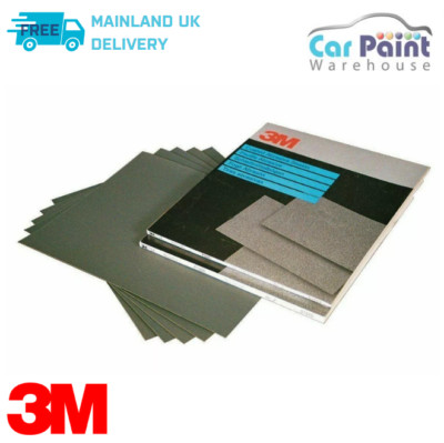 3M Nass oder Trocken Schleifmittel Wasserdicht Schleifpapier P320 25 Stück 01977