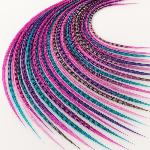 Sexy Sparkles 25 Hair Feathers Extensions Kit, 7"-13" Rooster Feathers for Hair - 第 7/48 張圖片