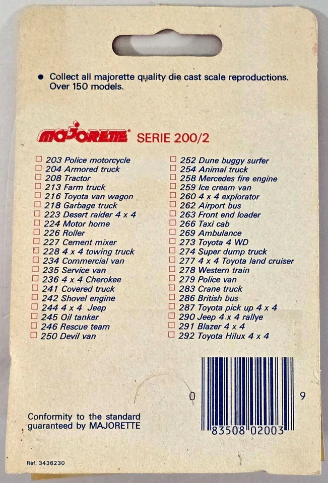 De colección Majorette Saab 900 Turbo / #284 / Azul / Paquete abierto / Hecho en Francia Foto 2 de 4