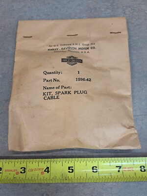 NOS Harley Davidson Spark Plug Wires Cables 1596-42 Flathead 45