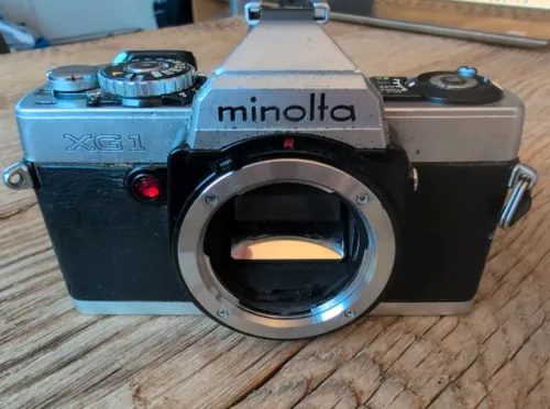 Minolta XG-1 35mm SLR Film Camera Body Only Parts Not Tested 