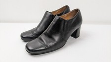 Marks & Spencer Womens Footglove Black Leather Heel Ankle Boots UK Size 5.5