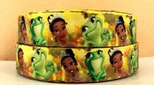 Disney's Princess and the Frog Tiana Print 1" Grosgrain Ribbon 5 Yard Cut