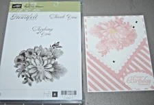 Stampin Up  Heartfelt Blooms Clear - Mount Stamp Set NIP Cling Mount