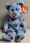 Original Ty Beanie Baby - UNION The 8.5" Bear (w/USA Flag Nose) VINTAGE 2003 New