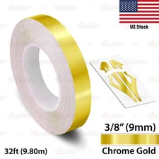 3/8" Roll Vinyl Pinstriping Pin Stripe Solid Line Car Tape Decals Stickers 9mm