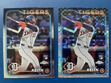 2024 Topps Chrome Colt Keith RC X-Fractor & Base Detroit Tigers