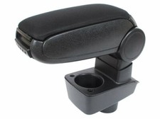 Per Ford Fiesta Mk7 Da 2008- Bracciolo Centrale Tessuto Nero Pieghevole