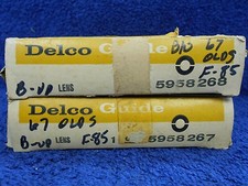 1967 Oldsmobile Delta 88 Lh Rh Lower Inner Tail Light Lenses Pair Nos 1116