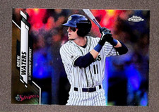 2020 Topps Chrome Pro Debut Base Gold Refractor #PD-54 Drew Waters /75 