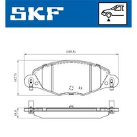 SKF Scheibenbremsbelagsatz Vkbp 80447 E