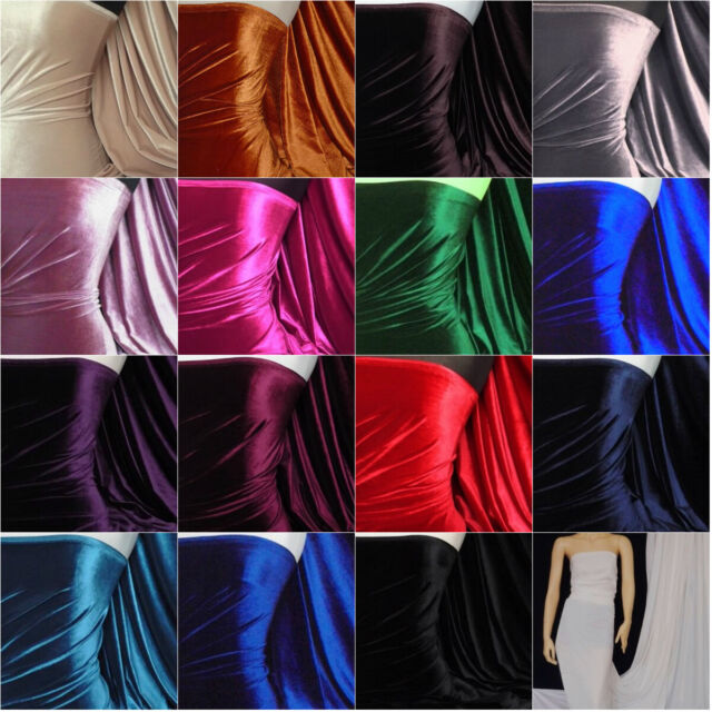 Velvet Soft Velour 4 Way Stretch Spandex Premium Quality fabric RM559 FREE P&P