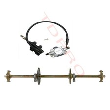 32" Go Kart ATV Live Rear Axle Kit  Brake Assembly Sprocket Hub Drift Trike