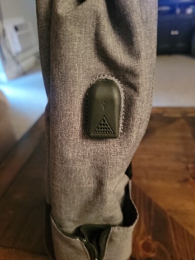 Sosoon USB Backpack Rucksack - Black Grey - Lovely Condition - 19&rdquo; X 15&rdquo;