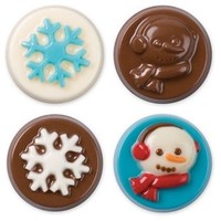 Wilton Candy Melts Cookie Mold Winter Wishes Snow Flake Snowman Frozen Wilton Candy Melts Cookie Mold Winter Wishes Snow Flake Snowman Frozen