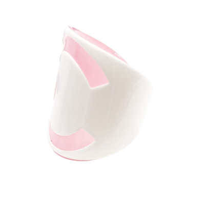 CHANEL Bangle Bracelet 01P Coco Mark Logo White Pink Length17cm