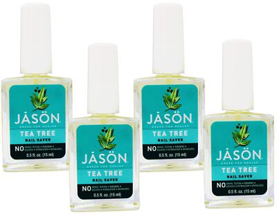 JASON Purifying Tea Tree Nail Saver, 0.5 Ounce Bottle, Pack of 4