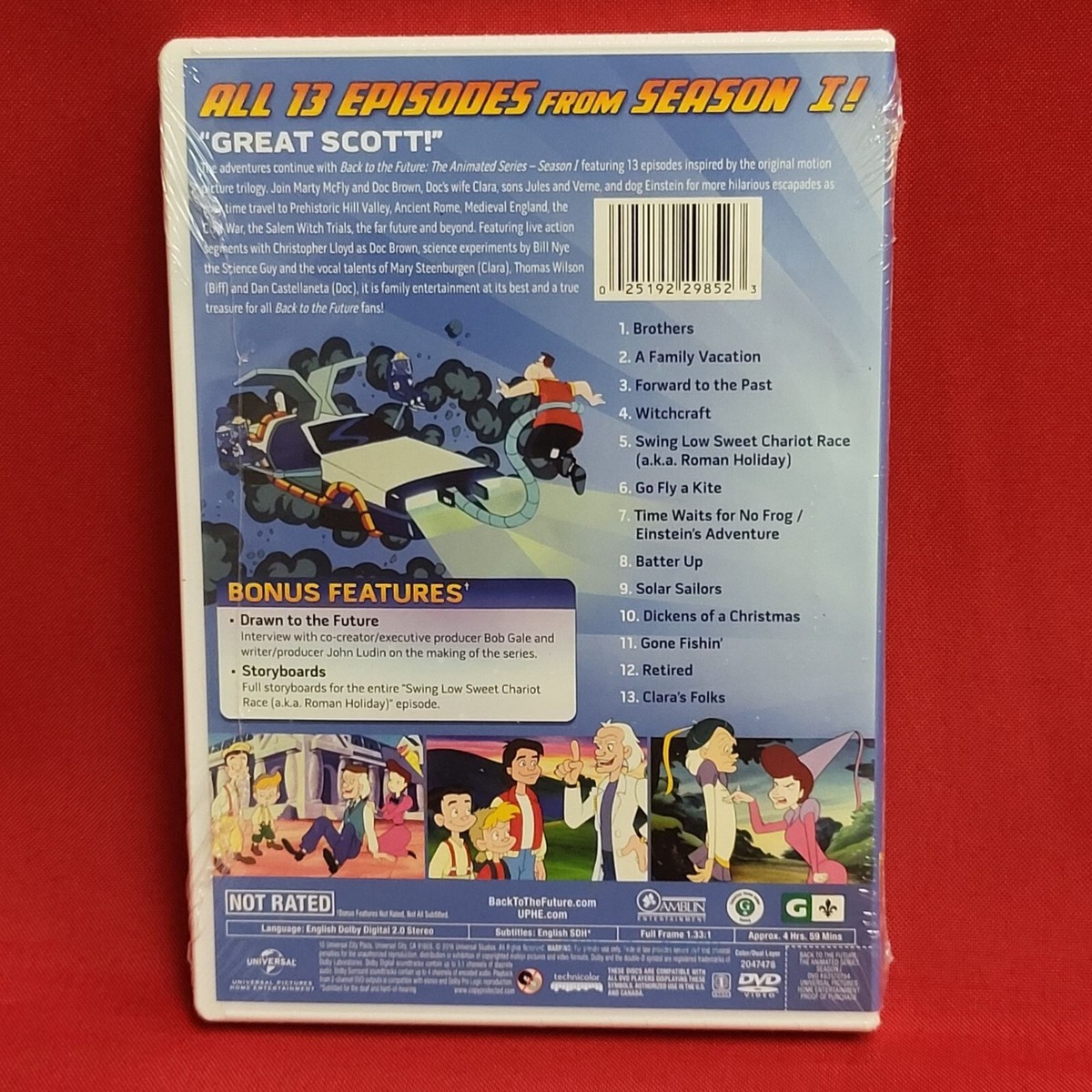 Back to the Future The Animated Series Season 1 Sealed DVD
