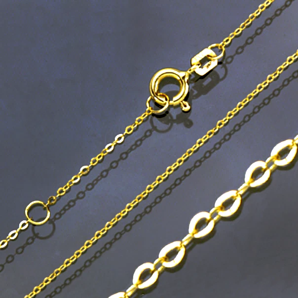 ✅ Edle 333/- Goldkette 45cm Gelbgold Ankerkette Gold Collier Halskette Kette - Bild 3 von 4