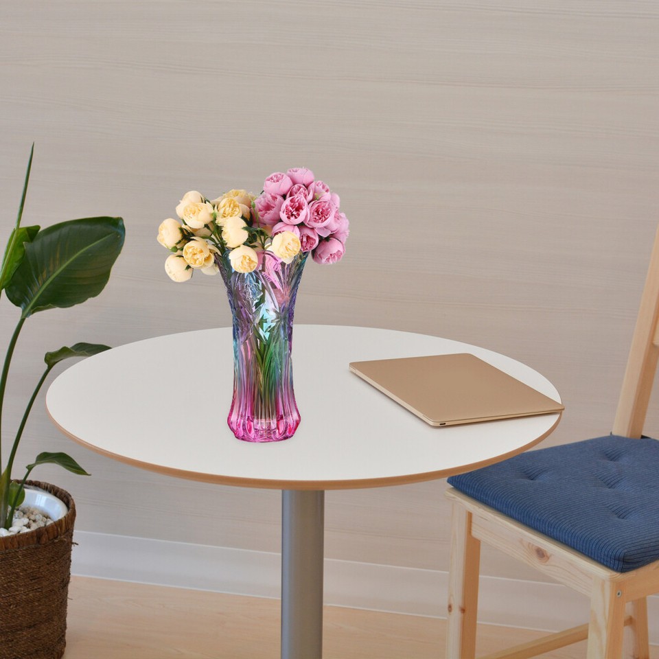 Tall Floor Vase Colorful Style Vase Glass Flower Vases Vase Crystal