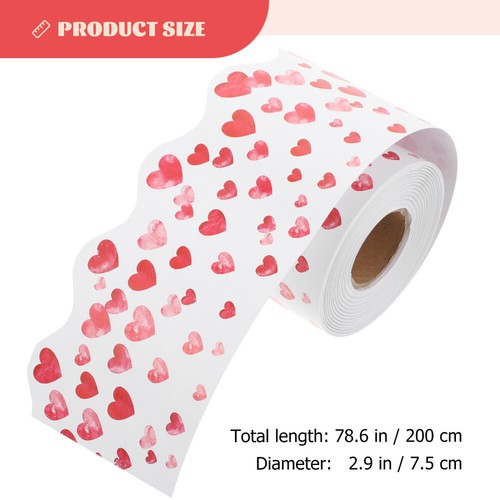 3 Rolls Chalkboard Border Sticker Valentine Day Decorations Valentine's - 第 5/12 張圖片