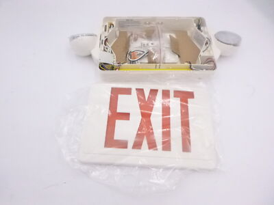 Lithonia Lighting Contractor Select 120-277V Integrated LED EXIT Sign Red  LHQM