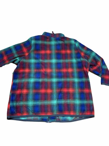 Woman Within Fleece Langarm Schottenkaro Tasche durchgehender Reißverschluss Jacke 2X 26/28 - Bild 8 von 8