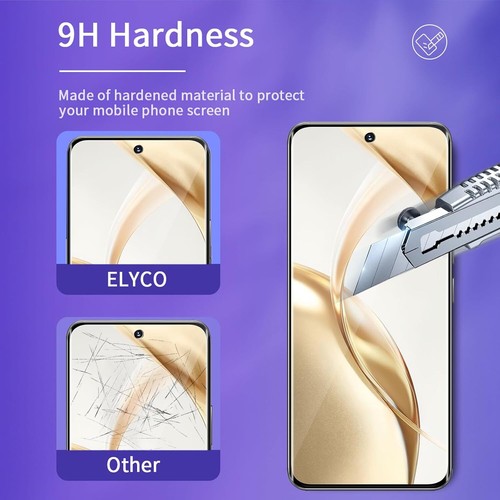 ELYCO Compatibile con Honor 200 5G Vetro Temperato, 2 Pezzi 3D Pellicola Protett - Foto 4 di 8