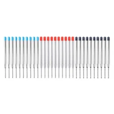 10Pcs 1mm Point Pen Refills Ball Points Pen Refills Metal Ballpoint Pen Refills