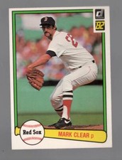 1982 Donruss Mark Clear Boston Red Sox #452 Near Mint or Better