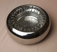 ALESSI Aschenbecher Spirale. Inox 18/10 Silber. Ca. Ø 16 cm. Achille Castiglioni