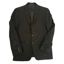 Van Heusen Flex Blazer Modern Fit Black Two Button Blazer 42R Sports Coat Career