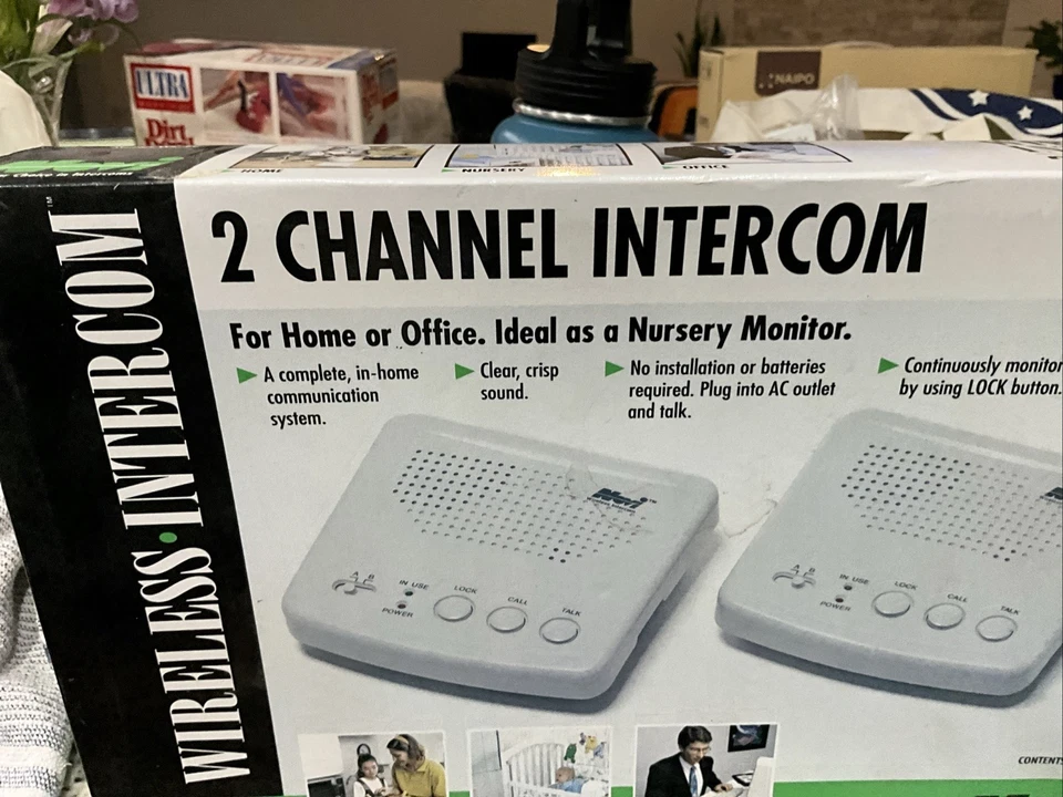 Pair Of Novi Command Wireless FM 2 Channel A/B Intercom Model WI-2C NEW in BOX! - Image 2 of 4