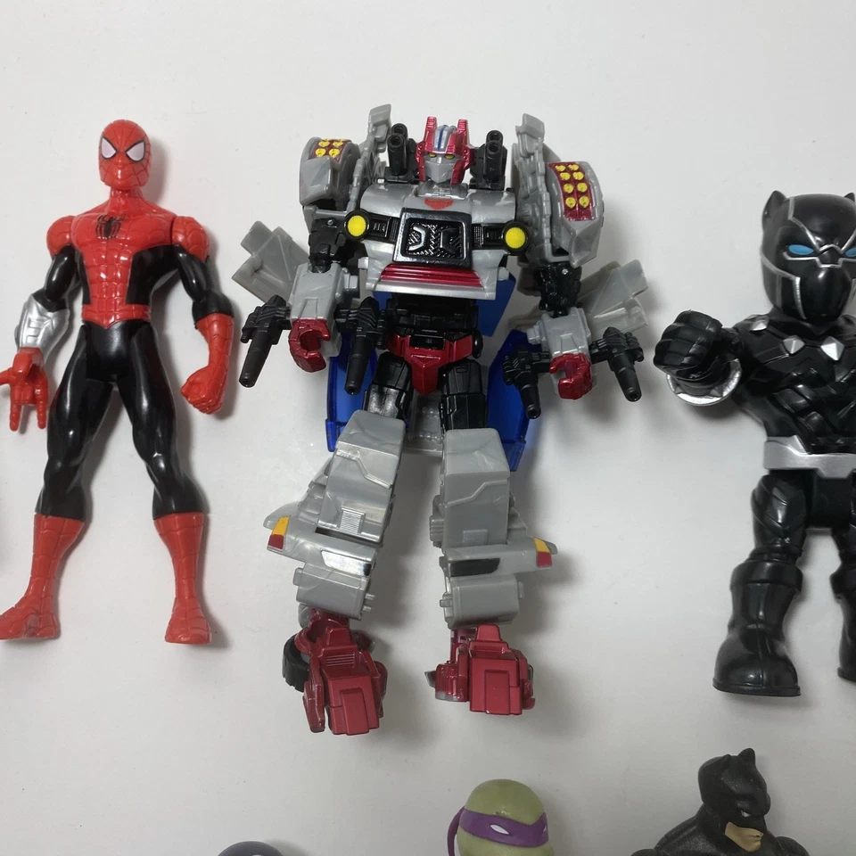 Lote de 13 figuras de acción Marvel DC TMNT Transformer Hasbro Mattel Superhéroes Foto 4 de 4