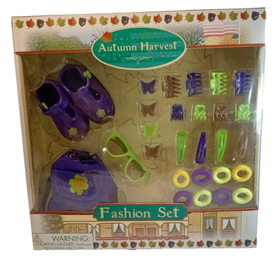 NEW - AUTUMN HARVEST DOLL FASHION SET - MADE FOR 18'' DOLLS - MADE IN 2000 - VTG