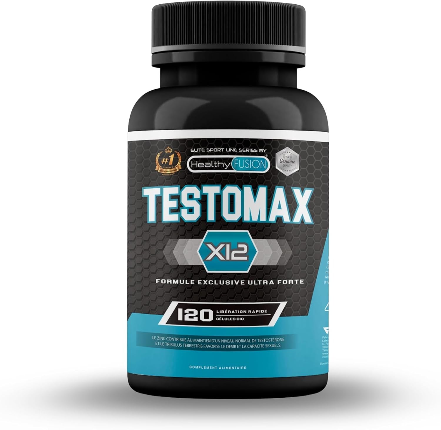 Booster Testostérone Homme Musculation Complément Force Énergie Libido TestoMax Capsule