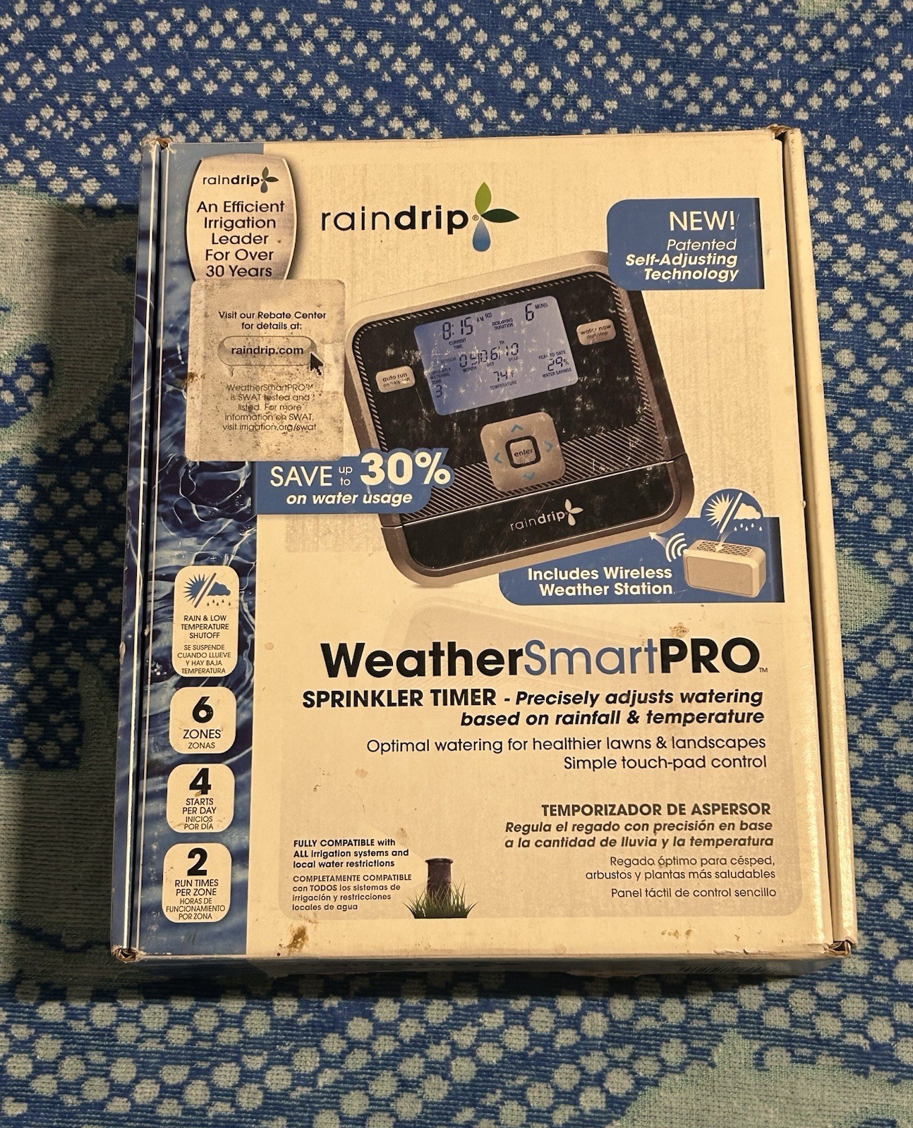 Raindrip Weather smart pro 6-station Electronic Water Sprink