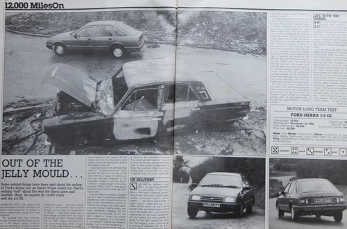 Original 1983 Motor mag extracted report - FORD SIERRA 2.0 GL at 12k, long term