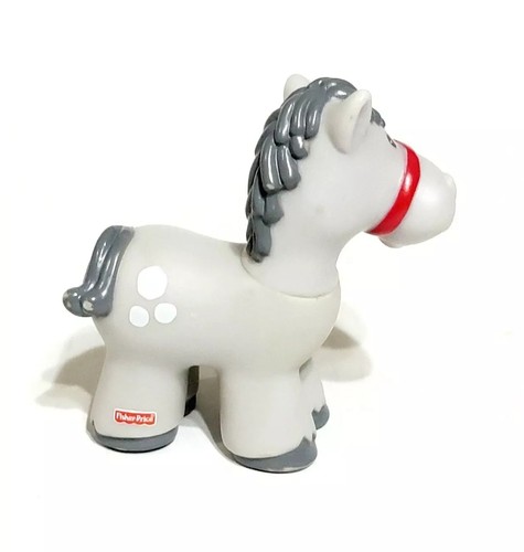 Fisher Price Little People Horse Pony Gray Farm Barn Nativity Mattel VTG 2001 - Picture 3 of 8