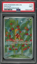 Pokemon TCG Mega Evolution #136 Shuckle Illustration Rare PSA 9 MINT