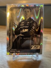 2025 Topps Chrome Formula 1 F1 Oliver Goethe Black & White Ray Wave #26