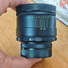 KMZ Helios 44 CINE Mod lens 2/58 mm BOKEH FLARE with adapter Micro M4/3