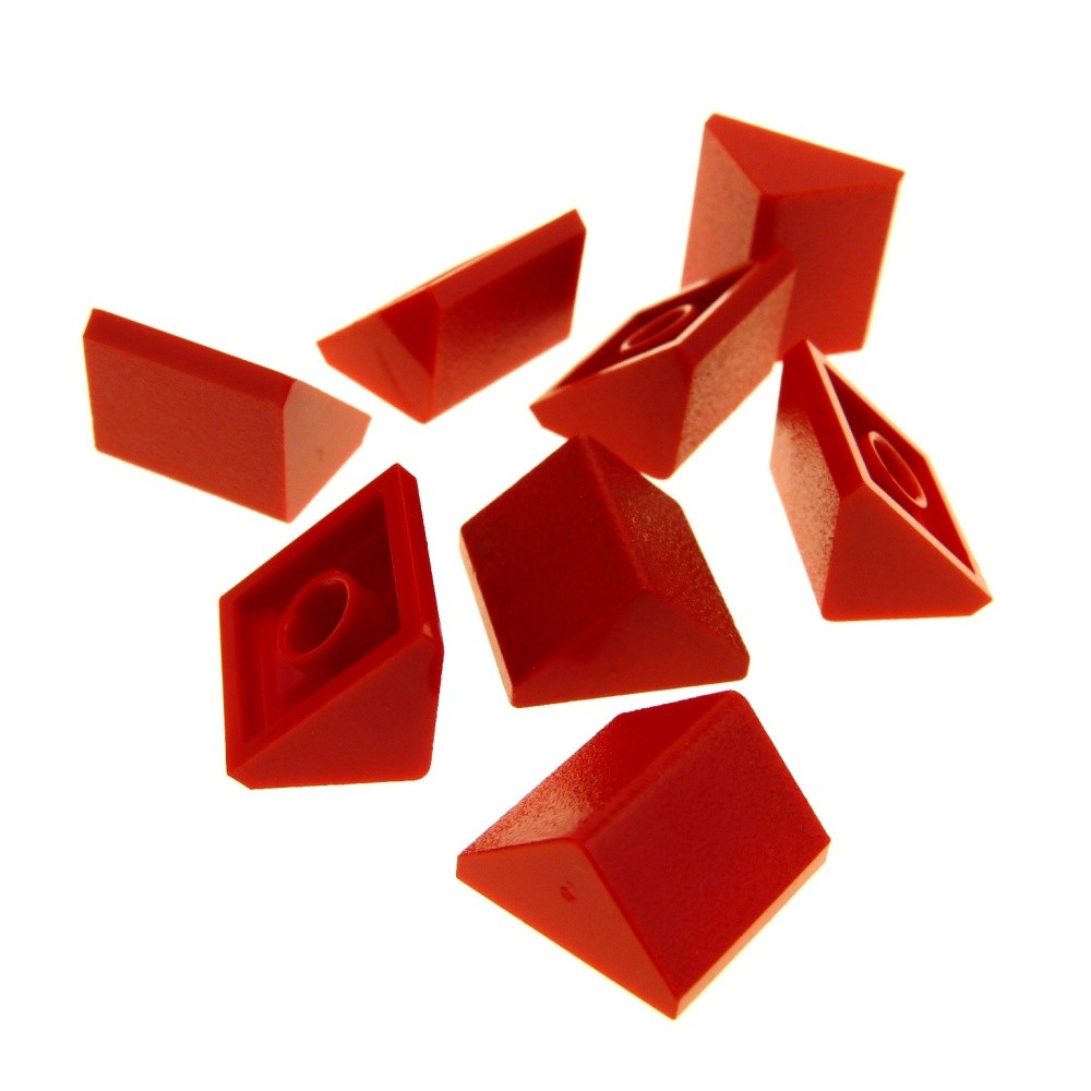 8X Lego Roof Brick 45° 2X2 Red Roof Tile Sloped Bricks 304321 3043
