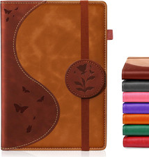 Lined Journal Notebook, A5 Hardcover Leather Journal for Men Women, 200 Pages 10