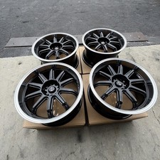 Used 18x8.5 Vors Sp2 5x114.3 35 73.1 Black Machined Lip Wheels Set-4 Used 18x8.5 Vors Sp2 5x114.3 35 73.1 Black Machined Lip Wheels Set-4