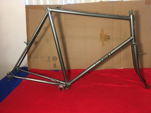 Vintage Nishiki Cresta Touring Bike Frame/Fork - Kuwahara Built Tange 2 63CM