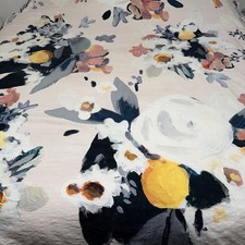 Anthropologie Sucette Floral Duvet Cover Full Queen Painterly Design